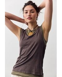 Free People - Tinsley Twofer Short Sleeve Top - Lyst
