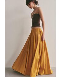 Free People - Ives Solid Maxi Skirt - Lyst