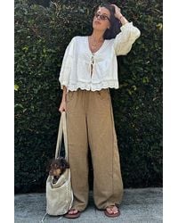 Free People - Something Good Pull-On Barrel Pants - Lyst