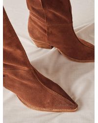 rue slouch western boots