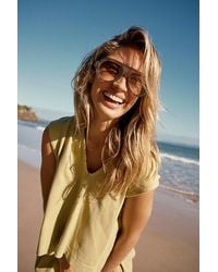 Free People - Cruise Aviators At In Earl Grey - Lyst