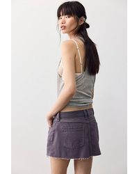 Free People - Lainey Low-Rise Mini Skirt - Lyst