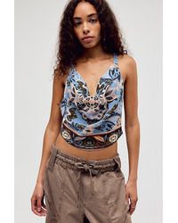 Free People - Laila Cowl-Neck Top - Lyst
