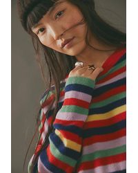 Free People - Tomorrow Stripe Cashmere Sweater - Lyst