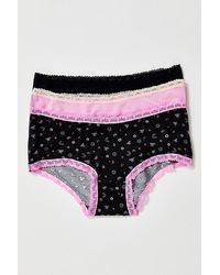 Intimately By Free People - Care Fp Low-rise Hipster 3-pack Knickers - Lyst