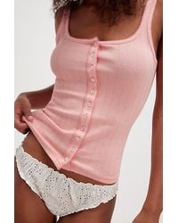 Intimately By Free People - End Game Pointelle Tank Top - Lyst