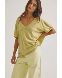 Free People - Nina V-Neck Tee - Lyst