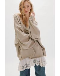 Free People - Venice V-Neck Sweatshirt - Lyst