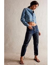 Free People - Oasis Denim Crop Jeans - Lyst