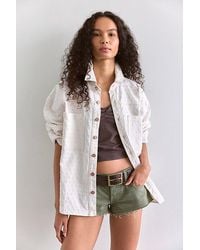 One Teaspoon - Daria Drilled Button Down Shirt - Lyst