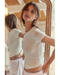 Intimately By Free People - Weekend Vibe Rosette Tee - Lyst