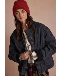 Free People - Jax Washed Bomber Jacket - Lyst