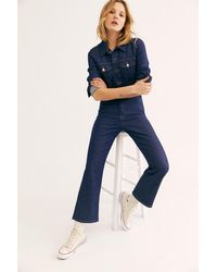 Free People Kickflare Jumpsuit By Levi's - Blue