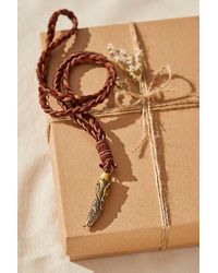 Alkemie - Braided Deer Leather Necklace - Lyst
