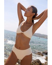Toast - Signature Banded High-Waisted Bikini Bottoms - Lyst