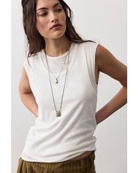Free People - Tinsley Twofer Short Sleeve Top - Lyst