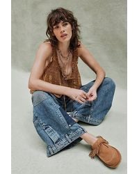 Free People - Fallon Fringe Mules - Lyst