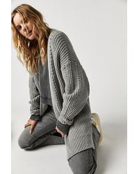 Free People - Nightingale Cardi At In Silver Gleam, Size: Xs - Lyst