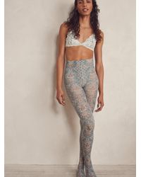 Free People Encore Checkered Tights 