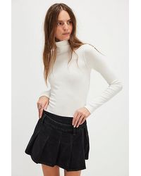 Free People - Stephie Denim Skort - Lyst