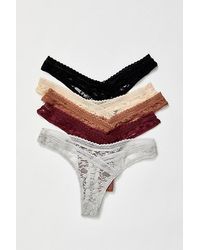 Intimately By Free People - Daisy Lace High-cut Thong 5-pack Knickers - Lyst