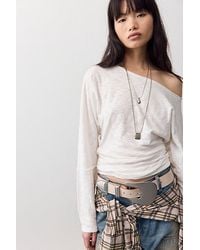 Free People - Europa Off-The-Shoulder Long Sleeve Top - Lyst