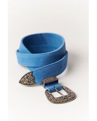 Free People - Suede Western-Inspired Belt - Lyst