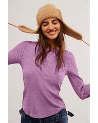 Free People - Roll With It Thermal At Free People In Lupine, Size: Xs - Lyst