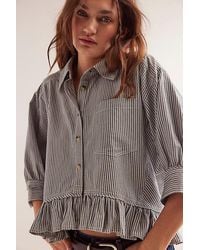 Free People - Bailey Stripe Shirt - Lyst