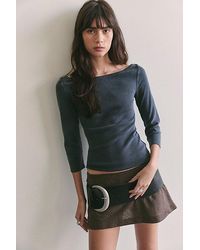 Free People - Atlas Boat Neck Top - Lyst