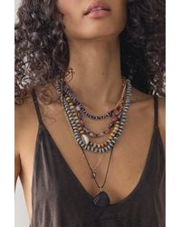 Free People - Hailee Semiprecious Layered Beaded Necklace - Lyst