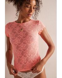 Intimately By Free People - Loved You First Lace Tee By - Lyst