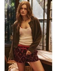 Intimately By Free People - Late Checkout Flannel Boxers By - Lyst