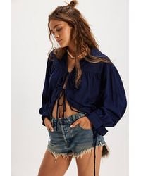 One Teaspoon - Oneteapsoon Bandits Low-Waist Denim Shorts By - Lyst