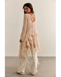 nigel preston floating angel chiffon maxi dress cream NIGEL PRESTON Floating Angel Chiffon Maxi Dress