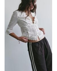 Free People - Salone Eyelet Top - Lyst