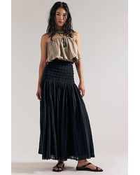 Free People - Raven Solid Convertible Maxi Skirt - Lyst