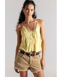 Free People - Now Or Never Denim Shorts - Lyst
