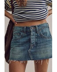 Free People - Lainey Low-Rise Mini Skirt - Lyst