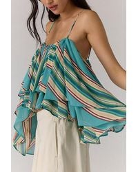 Free People - Coco Printed Tank Top - Lyst