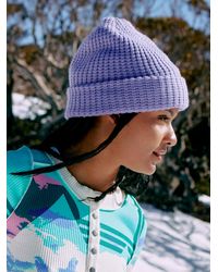 Free People Movement Cool Down Beanie - Purple