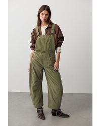 Free People - Good Luck Cord Overalls - Lyst