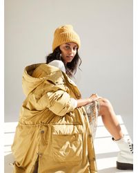 Free People East West Hooded Puffer - Metallic