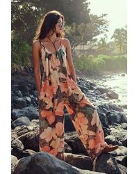 Free People - We The Free Freebird Printed Jumpsuit - Lyst