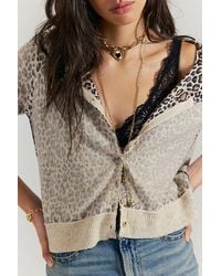 Free People - Nocturnal Patterned Cardi - Lyst