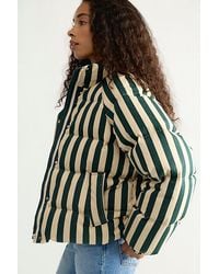 The Tiny Big Sister - Striped Puffer Jacket - Lyst