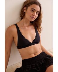 Intimately By Free People - Charlie Lace Microfiber Plunge Bralette By - Lyst