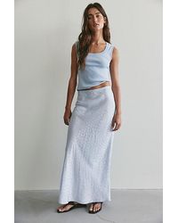 Free People - Bonita Solid Maxi Skirt - Lyst
