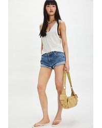 One Teaspoon - Oneteapsoon Bandits Low-Waist Denim Shorts By - Lyst