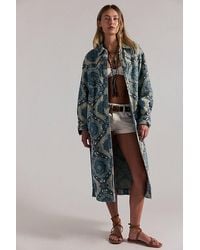 Free People - Brick Lane Jacquard Maxi Shirt - Lyst